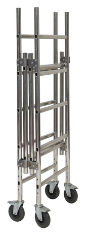 Echafaudage aluminium pliant hauteur travail 2,70 mètres - Europa - Brico Dépôt