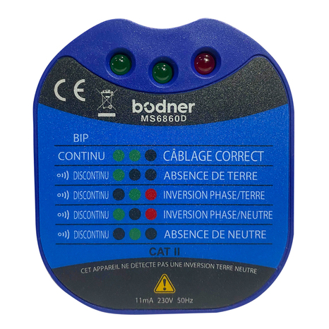 Lot multimètre 18 calibre CAT III / 600 V + Testeur de prises  - Brico Dépôt