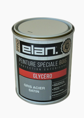 Peinture extérieur bois satin 0,75 L gris acier - Brico Dépôt