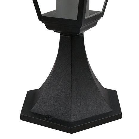 Borne "Varennes" IP44 E27 - Noir P. 17 x H. 37 x l. 15 cm - Brico Dépôt