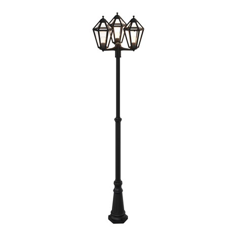 Lampadaire "Natumo" E27 - H. 2,50 m - Noir - Marque BLOOMA - Brico Dépôt