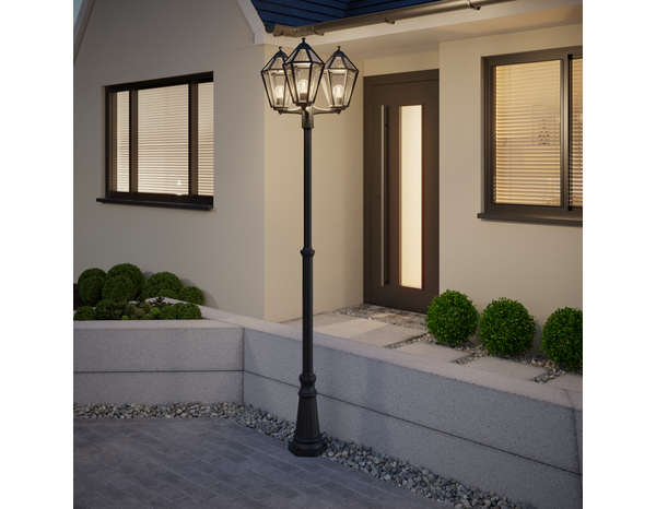 Lampadaire "Natumo" E27 - H. 2,50 m - Noir - Marque BLOOMA - Brico Dépôt