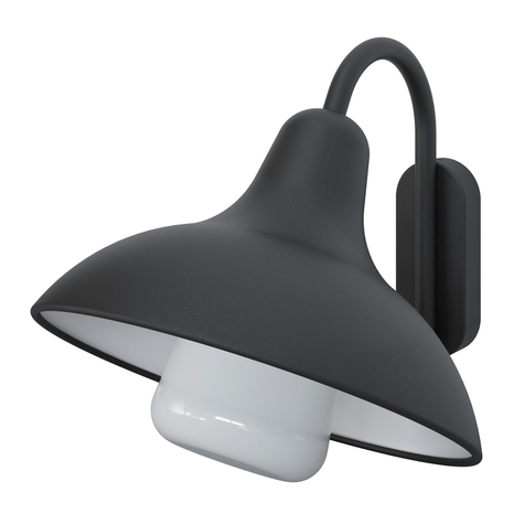 Applique murale "Dirca" IP44 E27 - Noir - Marque BLOOMA - Brico Dépôt