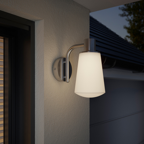 Applique murale "Clematia" IP44 E27 - Acier - Marque BLOOMA - Brico Dépôt