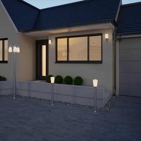 Lampadaire "Clematia" E27 - H. 190 cm - Acier - Marque BLOOMA - Brico Dépôt