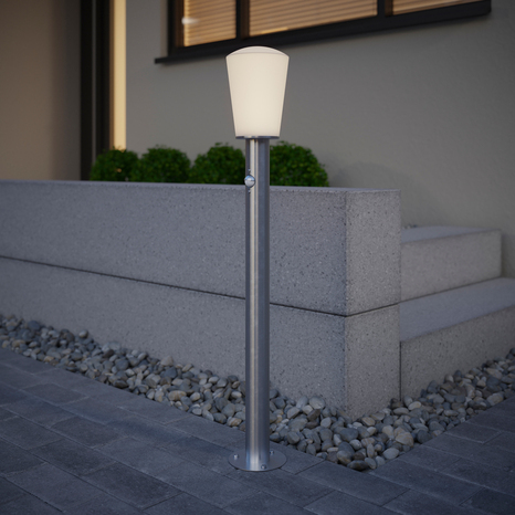 Potelet à détection de mouvements "Clematia"  E27 - H. 85 cm - Acier - Marque BLOOMA - Brico Dépôt