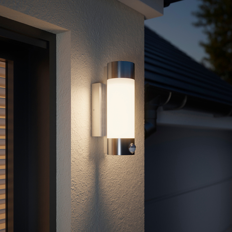 Applique murale à détection de mouvements "Carexo" LED - Acier - Marque BLOOMA - Brico Dépôt