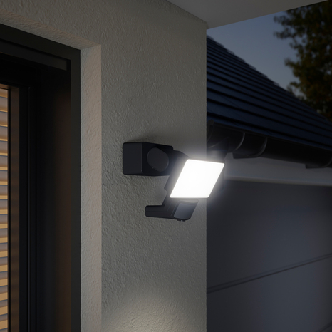 Projecteur à détection de mouvements Dircao IP65 10 W - Noir - Marque BLOOMA - Brico Dépôt