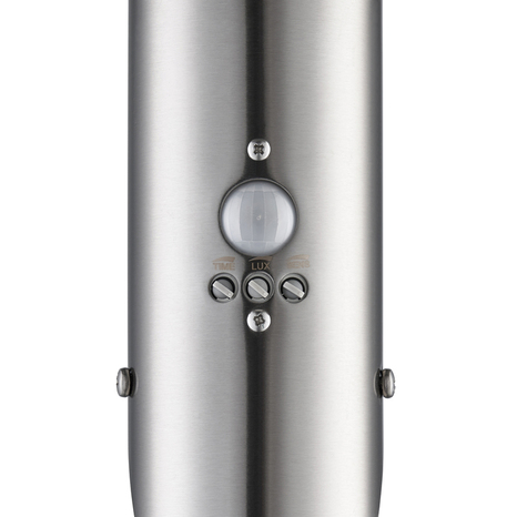 Applique murale à détection de mouvements "Hollis" IP44 E27 - Acier - Brico Dépôt