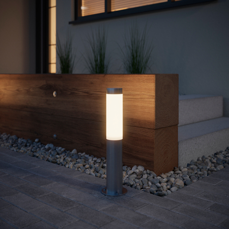 Potelet "Carexo" LED - Acier - Marque BLOOMA - Brico Dépôt