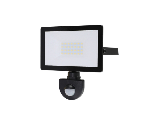 Projecteur à détection de mouvements Lucano IP65 20 W - Noir - Marque BLOOMA - Brico Dépôt
