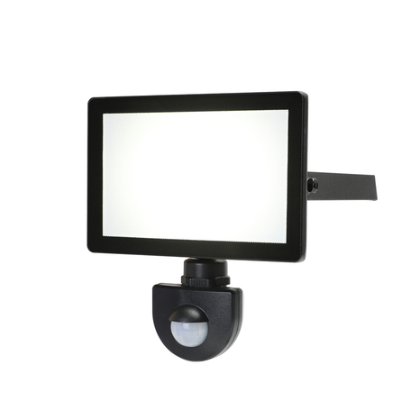 Projecteur à détection de mouvements Lucano IP65 20 W - Noir - Marque BLOOMA - Brico Dépôt