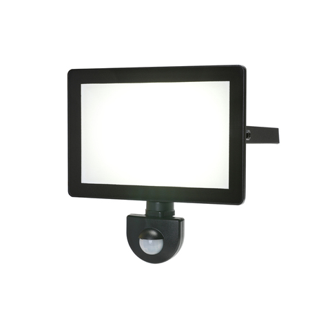 Projecteur à détection de mouvements Lucano IP65 30 W - Noir - Marque BLOOMA - Brico Dépôt