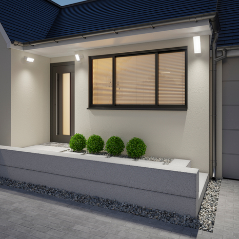 Projecteur Dircao IP65 10 W - Blanc - Marque BLOOMA - Brico Dépôt