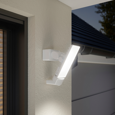 Projecteur à détection de mouvements Dircao IP65 20 W - Blanc - Marque BLOOMA - Brico Dépôt