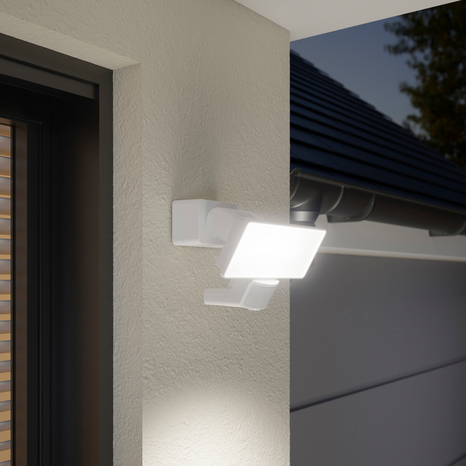 Projecteur à détection de mouvements Dircao IP65 20 W - Blanc - Marque BLOOMA - Brico Dépôt