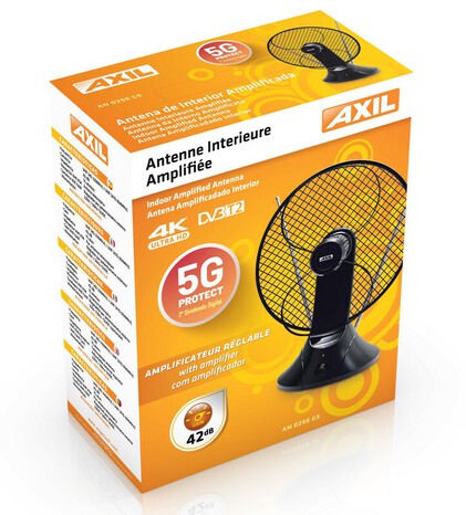 Antenne TNT intérieure amplificateur intégré 5G - Brico Dépôt