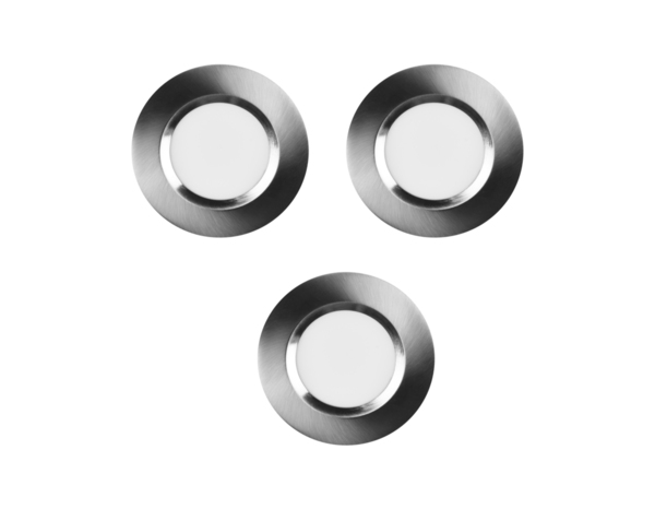 Lot de 3 spots LED "Thorold" argent - 500 lm - Colours - Brico Dépôt