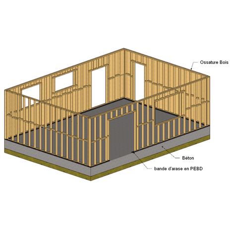 Rouleau de bande d'arase d'étanchéité noire 0.30 M x 30 M - Brico Dépôt