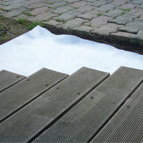 Rouleau de géotextile de filtration en polypropylène non tissé 150 g/m2 - 0,7 x 50 m - Brico Dépôt