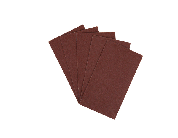 Lot de 5 feuilles de papier abrasif 125 x 70 mm grain 120 - Brico Dépôt