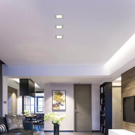 Spots à encastrer LED intégrée argent 380 lm - Colours - Brico Dépôt