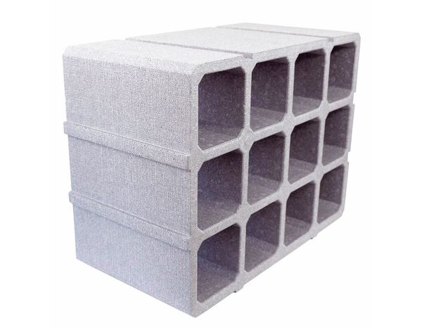 Casier 12 bouteilles gris H.33,5 x L.44 x P.23 cm - Brico Dépôt