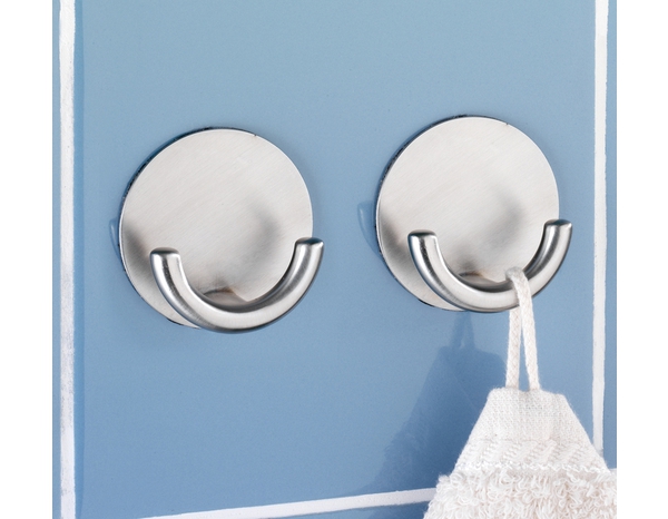 Patère adhésive "Rondo" chrome - Brico Dépôt