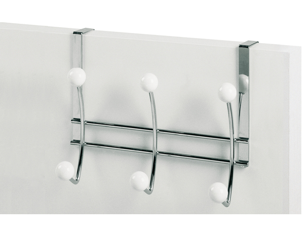 Patère blanc chromé à suspendre - 3 têtes - Brico Dépôt
