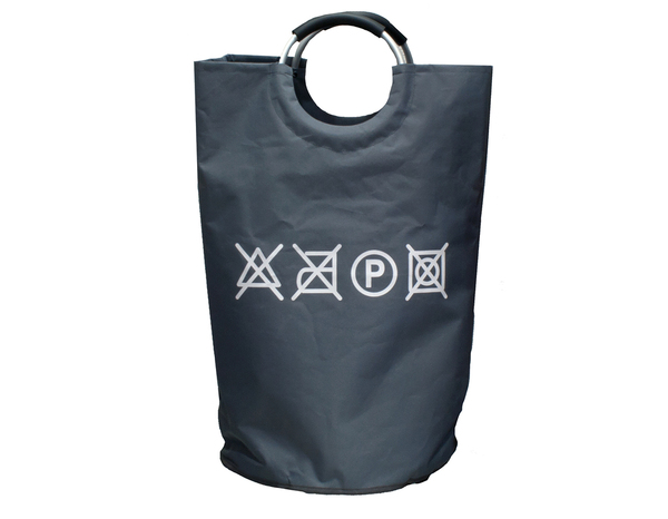 Panier à linge "Jumbo" anthracite en tissu - Brico Dépôt