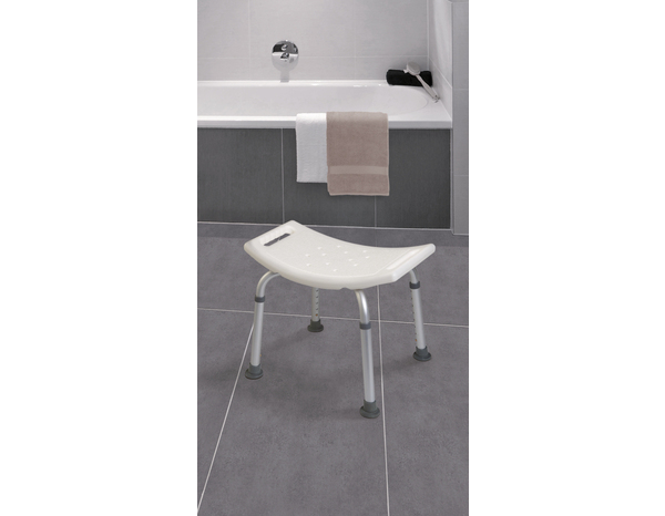 Tabouret de douche - P. 44 cm x H. 42 à 60 cm x l. 51 cm - Brico Dépôt