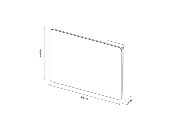 Radiateur acier "Jaina" blanc - 1 000 W - Brico Dépôt