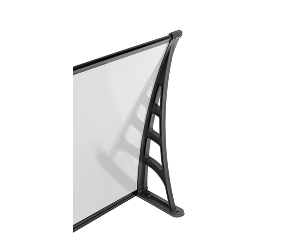Marquise transparente en polycarbonate "Clear" 120 x 70 cm - Brico Dépôt
