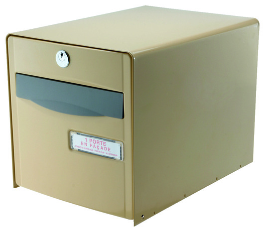 Boîte aux lettres simple face abattante beige - Decayeux - Brico Dépôt