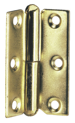 2 paumelles en acier laitonné pour meuble droite 50x40 mm - Handix - Brico Dépôt