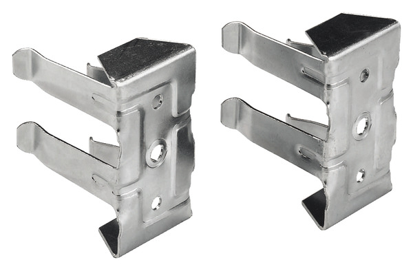 2 clips en acier zingué pour fixation de plinthe - Handix - Brico Dépôt