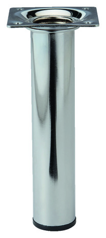 Pied rond en acier chromé Ø 30 mm H. 150 mm - Handix - Brico Dépôt