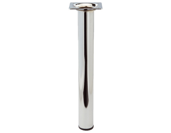 Pied rond en acier chromé Diam. 30 mm - Handix - Brico Dépôt