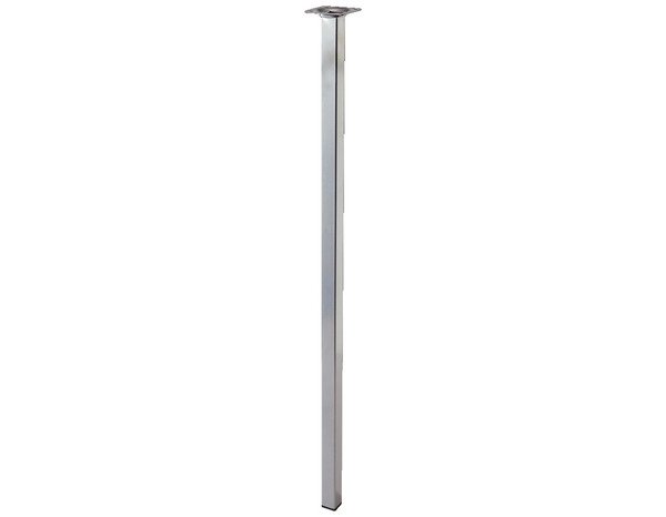 Pied carré en acier gris alu 25x25 mm H. 800 mm - Handix - Brico Dépôt