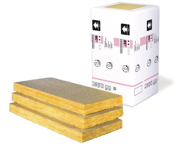 Laine de verre 45mm Cloison 38 R:1,2 - 1,35m x 0,6m - 20 panneaux kraft - Supralaine - Brico Dépôt