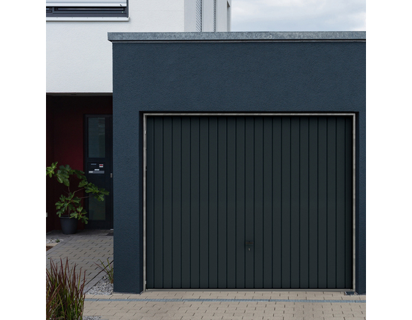 Porte de garage basculante 200 x 240 cm grise - GoodHome - Brico Dépôt