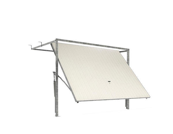 Porte de garage basculante 200 x 240 cm blanche - GoodHome - Brico Dépôt