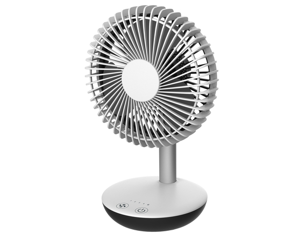 Mini ventilateur de table blanc rechargeable - Brico Dépôt