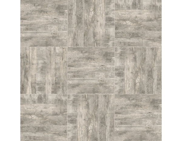 Carrelage de sol intérieur "Woodey" gris - l. 45 x L. 45 cm - Brico Dépôt