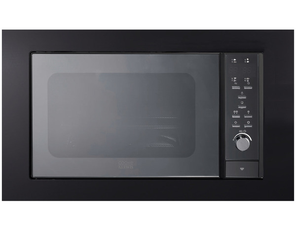 Micro-ondes encastrable noir 25 L "Flatbed" - Cooke and Lewis - Brico Dépôt