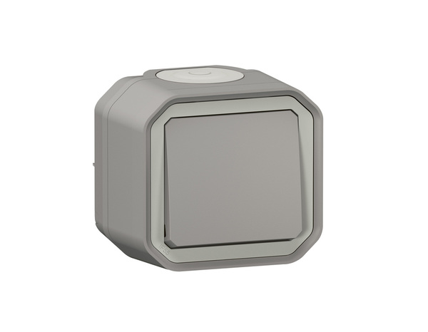 Interrupteur va-et-vient "Plexo" complet saillie - Gris - Legrand - Brico Dépôt