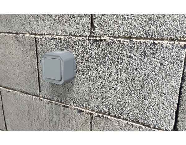 Interrupteur va-et-vient "Plexo" complet saillie - Gris - Legrand - Brico Dépôt