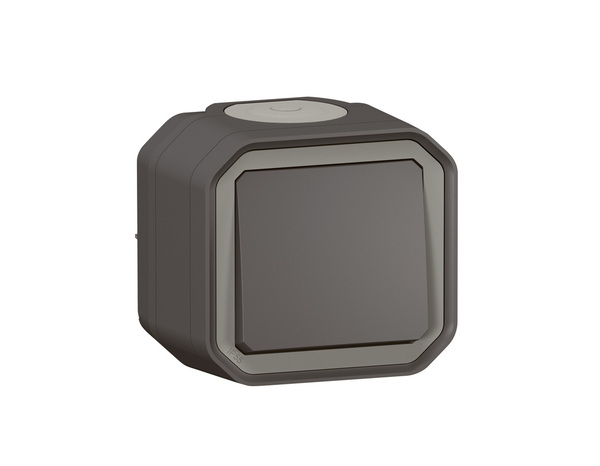 Interrupteur va-et-vient "Plexo" complet saillie - Gris anthracite - Legrand - Brico Dépôt