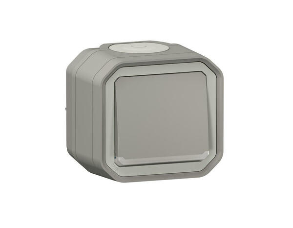 Poussoir NO lumineux "Plexo" complet saillie - Gris - Legrand - Brico Dépôt