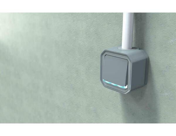Poussoir NO lumineux "Plexo" complet saillie - Gris - Legrand - Brico Dépôt